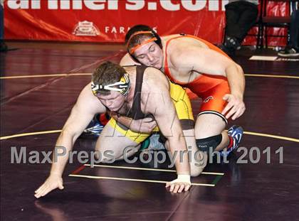 Thumbnail 3 in CIF State Boys Wrestling Championships (Round 2 - 145-285 lbs) photogallery.