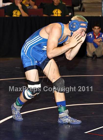 Thumbnail 2 in CIF State Boys Wrestling Championships (Round 2 - 145-285 lbs) photogallery.