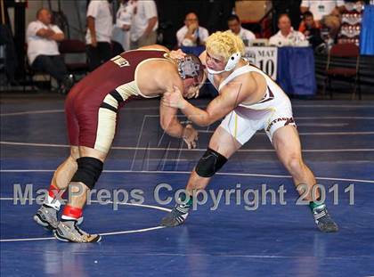Thumbnail 2 in CIF State Boys Wrestling Championships (Round 2 - 145-285 lbs) photogallery.