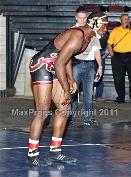 Thumbnail 3 in CIF State Boys Wrestling Championships (Round 2 - 145-285 lbs) photogallery.