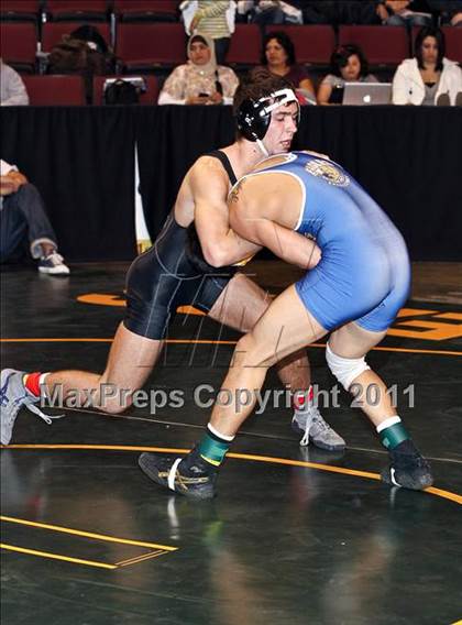 Thumbnail 2 in CIF State Boys Wrestling Championships (Round 2 - 145-285 lbs) photogallery.
