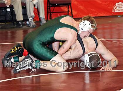 Thumbnail 1 in CIF State Boys Wrestling Championships (Round 2 - 145-285 lbs) photogallery.