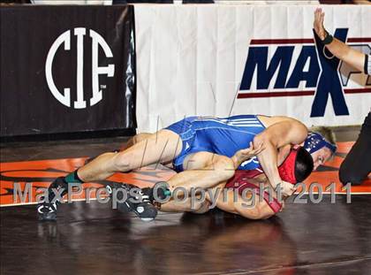 Thumbnail 1 in CIF State Boys Wrestling Championships (Round 2 - 145-285 lbs) photogallery.