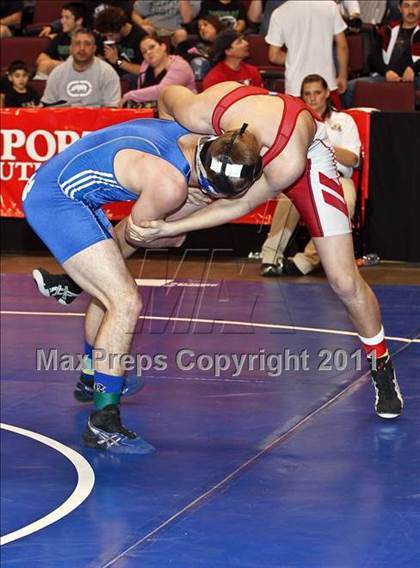 Thumbnail 3 in CIF State Boys Wrestling Championships (Round 2 - 145-285 lbs) photogallery.