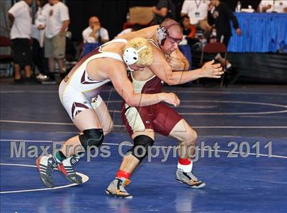 Thumbnail 1 in CIF State Boys Wrestling Championships (Round 2 - 145-285 lbs) photogallery.