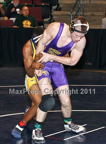 Thumbnail 1 in CIF State Boys Wrestling Championships (Round 2 - 145-285 lbs) photogallery.