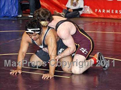 Thumbnail 1 in CIF State Boys Wrestling Championships (Round 2 - 145-285 lbs) photogallery.