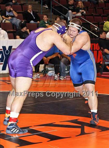 Thumbnail 3 in CIF State Boys Wrestling Championships (Round 2 - 145-285 lbs) photogallery.