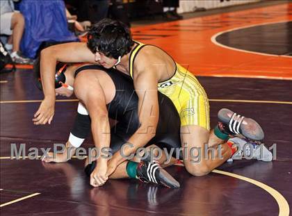 Thumbnail 2 in CIF State Boys Wrestling Championships (Round 2 - 145-285 lbs) photogallery.