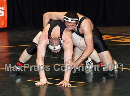 Thumbnail 1 in CIF State Boys Wrestling Championships (Round 2 - 145-285 lbs) photogallery.