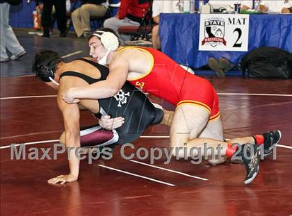 Thumbnail 2 in CIF State Boys Wrestling Championships (Round 2 - 145-285 lbs) photogallery.