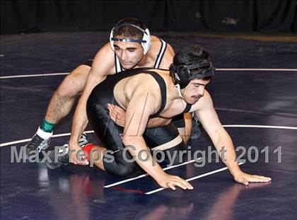 Thumbnail 3 in CIF State Boys Wrestling Championships (Round 2 - 145-285 lbs) photogallery.