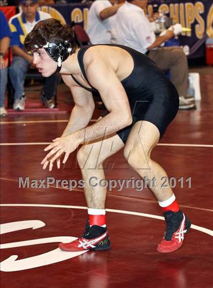 Thumbnail 1 in CIF State Boys Wrestling Championships (Round 2 - 145-285 lbs) photogallery.