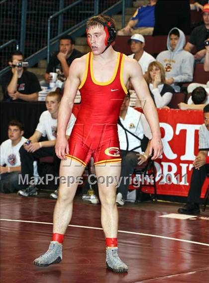 Thumbnail 3 in CIF State Boys Wrestling Championships (Round 2 - 145-285 lbs) photogallery.