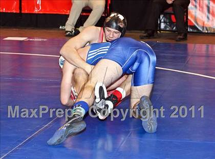 Thumbnail 1 in CIF State Boys Wrestling Championships (Round 2 - 145-285 lbs) photogallery.