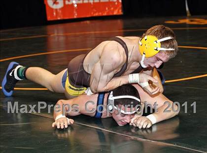 Thumbnail 2 in CIF State Boys Wrestling Championships (Round 2 - 145-285 lbs) photogallery.
