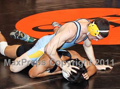 Thumbnail 3 in CIF State Boys Wrestling Championships (Round 2 - 145-285 lbs) photogallery.