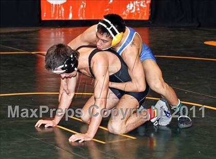 Thumbnail 1 in CIF State Boys Wrestling Championships (Round 2 - 145-285 lbs) photogallery.