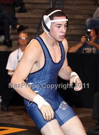 Thumbnail 2 in CIF State Boys Wrestling Championships (Round 2 - 145-285 lbs) photogallery.