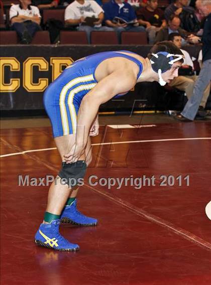 Thumbnail 3 in CIF State Boys Wrestling Championships (Round 2 - 145-285 lbs) photogallery.