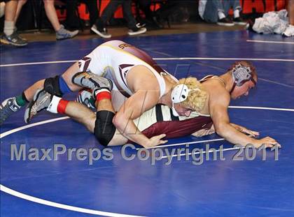 Thumbnail 3 in CIF State Boys Wrestling Championships (Round 2 - 145-285 lbs) photogallery.