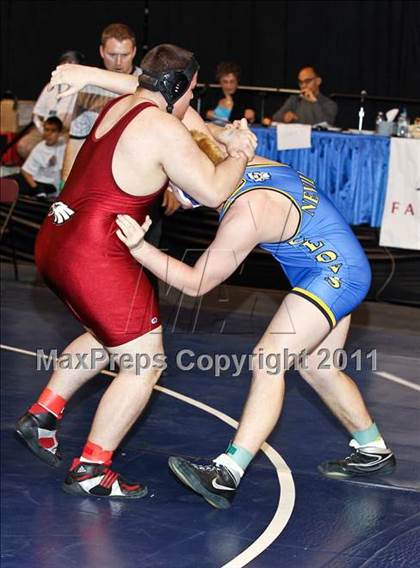 Thumbnail 1 in CIF State Boys Wrestling Championships (Round 2 - 145-285 lbs) photogallery.