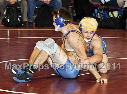 Thumbnail 1 in CIF State Boys Wrestling Championships (Round 2 - 145-285 lbs) photogallery.