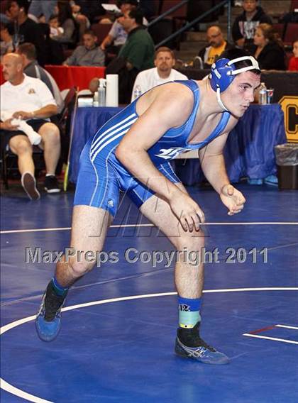 Thumbnail 1 in CIF State Boys Wrestling Championships (Round 2 - 145-285 lbs) photogallery.