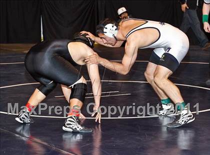 Thumbnail 1 in CIF State Boys Wrestling Championships (Round 2 - 145-285 lbs) photogallery.
