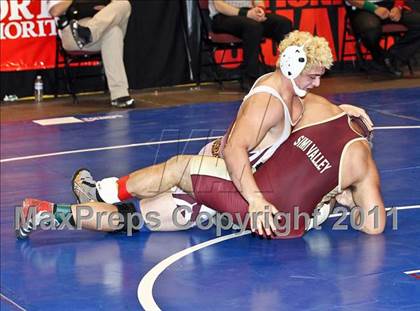 Thumbnail 2 in CIF State Boys Wrestling Championships (Round 2 - 145-285 lbs) photogallery.