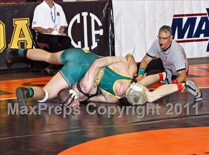 Thumbnail 2 in CIF State Boys Wrestling Championships (Round 2 - 145-285 lbs) photogallery.