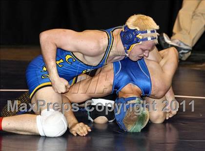 Thumbnail 2 in CIF State Boys Wrestling Championships (Round 2 - 145-285 lbs) photogallery.