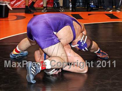 Thumbnail 1 in CIF State Boys Wrestling Championships (Round 2 - 145-285 lbs) photogallery.