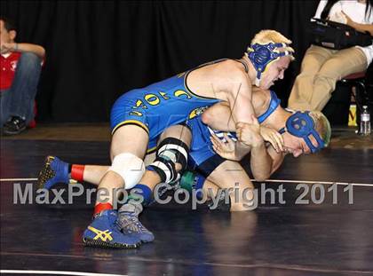 Thumbnail 1 in CIF State Boys Wrestling Championships (Round 2 - 145-285 lbs) photogallery.