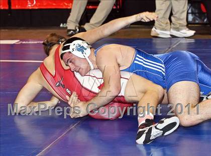 Thumbnail 2 in CIF State Boys Wrestling Championships (Round 2 - 145-285 lbs) photogallery.
