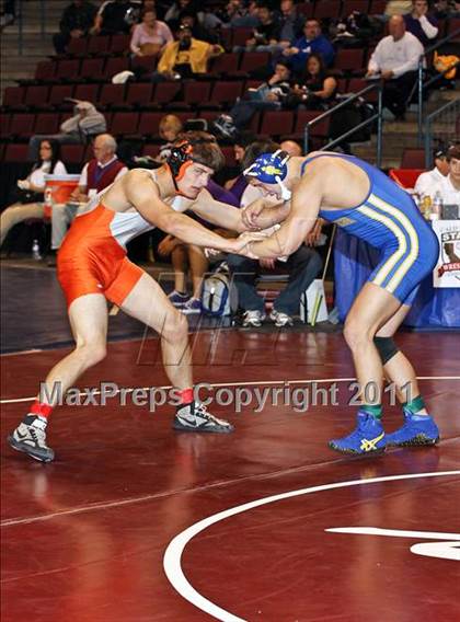 Thumbnail 1 in CIF State Boys Wrestling Championships (Round 2 - 145-285 lbs) photogallery.