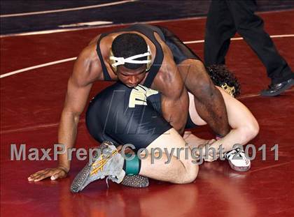 Thumbnail 2 in CIF State Boys Wrestling Championships (Round 2 - 145-285 lbs) photogallery.