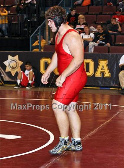 Thumbnail 2 in CIF State Boys Wrestling Championships (Round 2 - 145-285 lbs) photogallery.