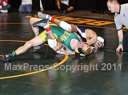 Thumbnail 3 in CIF State Boys Wrestling Championships (Round 2 - 145-285 lbs) photogallery.
