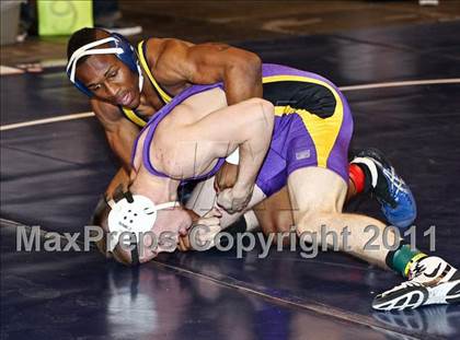 Thumbnail 1 in CIF State Boys Wrestling Championships (Round 2 - 145-285 lbs) photogallery.