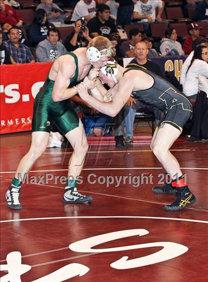 Thumbnail 2 in CIF State Boys Wrestling Championships (Round 2 - 145-285 lbs) photogallery.