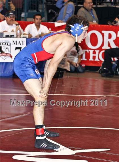 Thumbnail 3 in CIF State Boys Wrestling Championships (Round 2 - 145-285 lbs) photogallery.