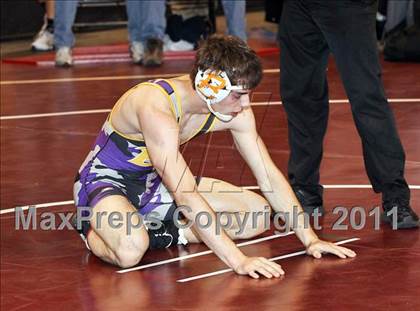 Thumbnail 1 in CIF State Boys Wrestling Championships (Round 2 - 145-285 lbs) photogallery.