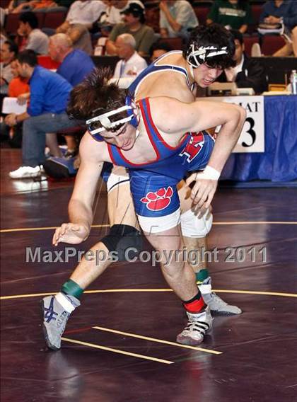 Thumbnail 1 in CIF State Boys Wrestling Championships (Round 2 - 145-285 lbs) photogallery.