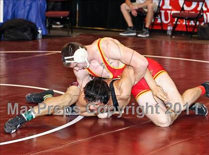 Thumbnail 2 in CIF State Boys Wrestling Championships (Round 2 - 145-285 lbs) photogallery.
