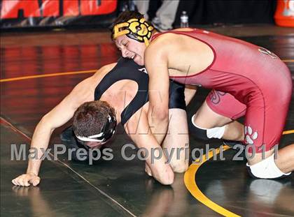 Thumbnail 1 in CIF State Boys Wrestling Championships (Round 2 - 145-285 lbs) photogallery.