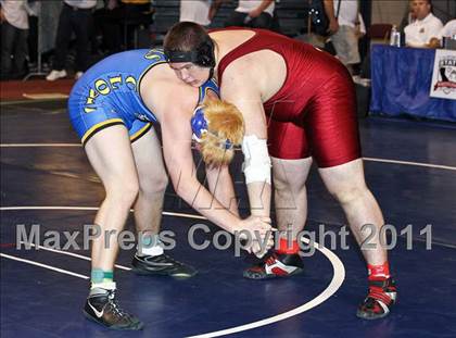 Thumbnail 2 in CIF State Boys Wrestling Championships (Round 2 - 145-285 lbs) photogallery.