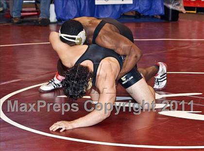 Thumbnail 1 in CIF State Boys Wrestling Championships (Round 2 - 145-285 lbs) photogallery.