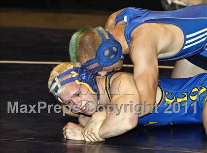 Thumbnail 3 in CIF State Boys Wrestling Championships (Round 2 - 145-285 lbs) photogallery.