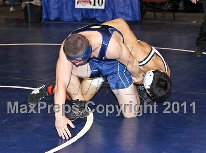 Thumbnail 1 in CIF State Boys Wrestling Championships (Round 2 - 145-285 lbs) photogallery.
